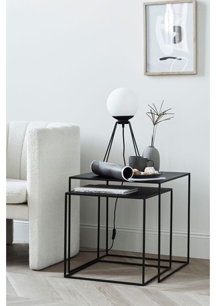 Metal 2'li Zigon Sehpa