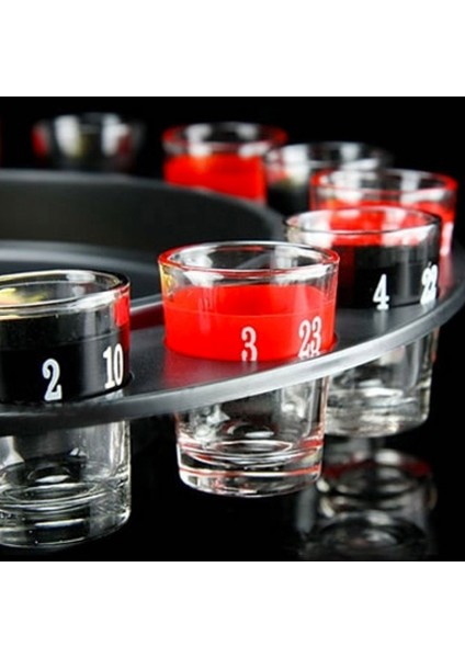 16’lı Roulette Shot/shot Bardaklı Rulet Eğlence Oyunu