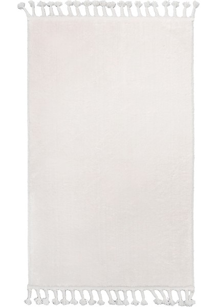 Dijidekor Açık Vizon-Krem Post Dokuma Halı Saçaklı Peluş Yumuşacık Kaymaz Antibakteriyel 120X300 fiyatları