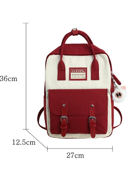 Kadın Okul Çantası Kırmızı (Yurt Dışından) fiyatları