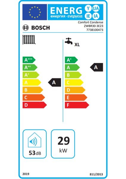 Comfort Condense 30/30 Kw (26.000 Kcal) Tam Yoğuşmalı Kombi