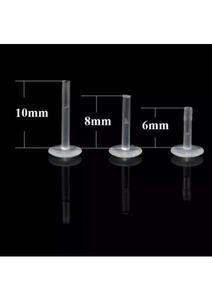 Bio Plastik Damla Piercing ( Taşı 3 Mm)