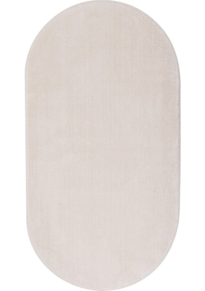 Dijidekor Açık Vizon-Krem Oval Post Dokuma Halı Peluş Yumuşacık Kaymaz Antibakteriyel 120X300 fiyatları