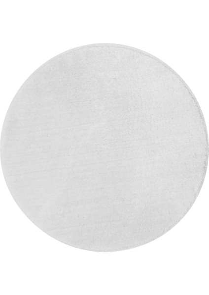Dijidekor Beyaz Yuvarlak Post Dokuma Halı Peluş Yumuşacık Kaymaz Antibakteriyel 200X200 fiyatları