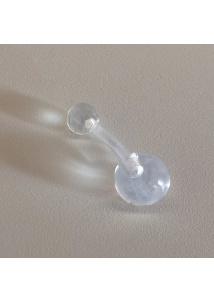 Bioplast Göbek Piercingi- Bar boy 8mm-1 adet