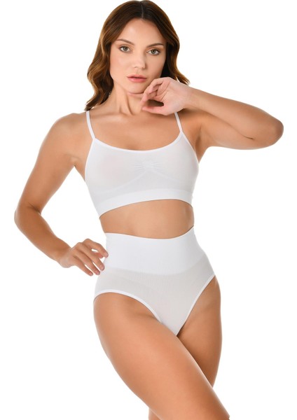 Kadın Karışık Renk Ip Askılı Pedsiz Büstiyer 3'lü Set