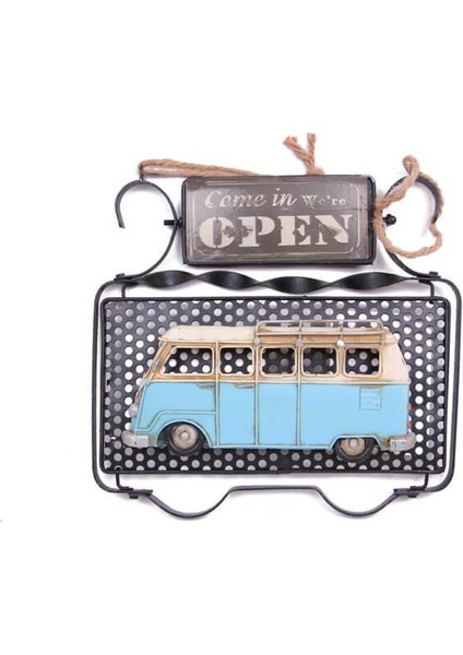 Sinerji Shop Dekoratif Metal Kapı Yazısı Minibüs Dekorlu