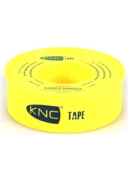 Teflon Bant (Gaz) 0,100 x 12 mm x 8m P.t.f.e. (10 Adet) Çift Yönlü
