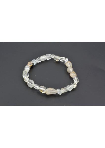 Doğal Amorf Kesim Topaz Bileklik Doğal Taş