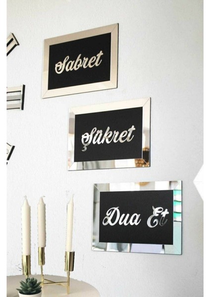 Sabret Şükret Dua Et 16X26