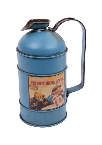 Sinerji Shop Dekoratif Metal Yakıt Bidonu Kumbaralı Vintage Hediyelik