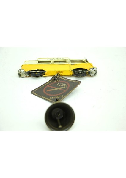 Sinerji Shop Dekoratif Metal Kapı Rüzgar Çanı Minibüs Lütfen Sessiz Olunuz
