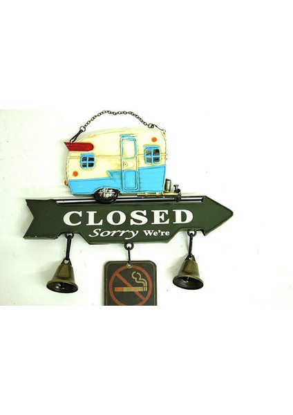 Sinerji Shop Dekoratif Metal Karavan Kapı Rüzgar Çanı Vintage Hediyelik modelleri