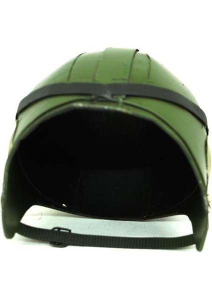 Sinerji Shop Dekoratif Metal Pilot Kaskı Biblo Vintage Ev Ofis Hediyelik fırsatları