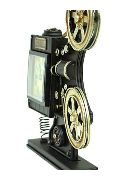 Dekoratif Metal Sinemaskop Saat Vintage Hediyelik modelleri