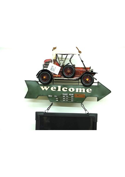 Sinerji Shop Dekoratif Metal Yazı Tahtası Tabela Okul Tahtası LED Işıklı fiyatları