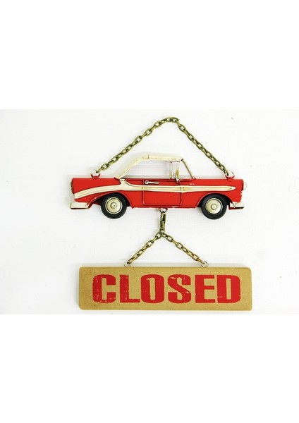 Sinerji Shop Dekoratif Metal Kapı Yazısı Araba Vintage Dekoratif Hediyelik