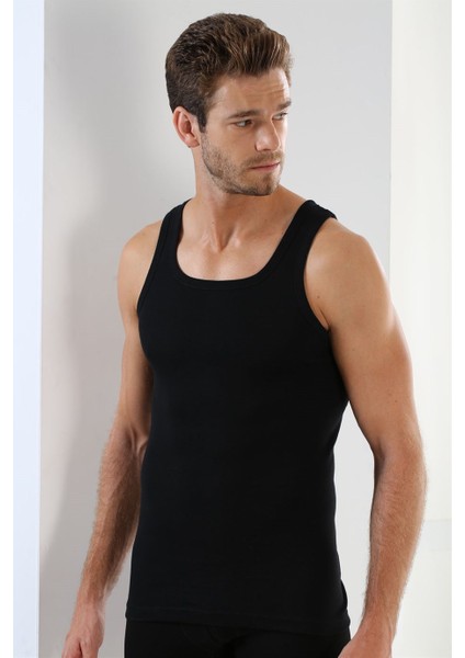 Erkek Siyah Ribana Atlet 3lü Set