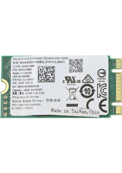 Memory ST-CL1-4D128 128GB M.2 Nvme SSD