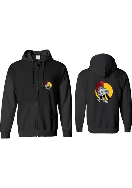Zırh Fermuarlı Kapşonlu Sweatshirt BLL1304