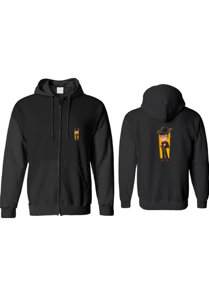 Sihirbaz Fermuarlı Kapşonlu Sweatshirt BLL1338