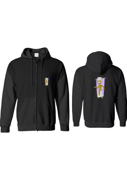 Mumya Fermuarlı Kapşonlu Sweatshirt BLL1352
