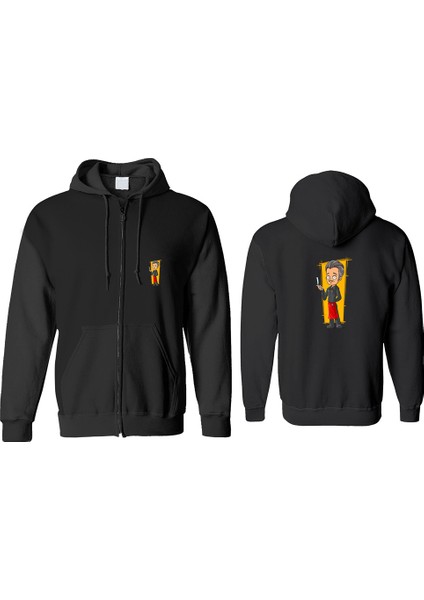 Aşçı Fermuarlı Kapşonlu Sweatshirt BLL1341