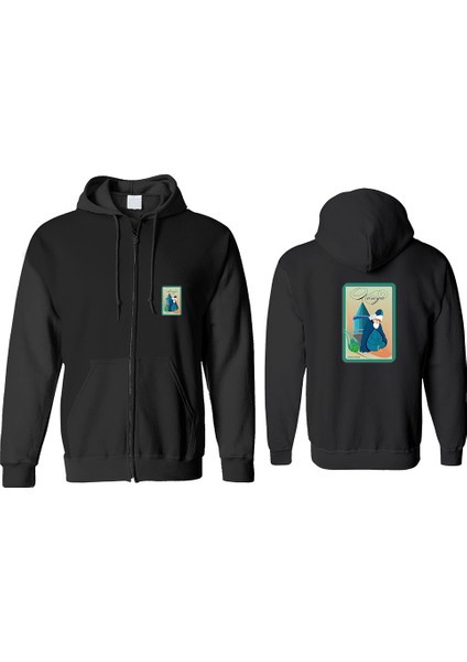 Mevlana Fermuarlı Kapşonlu Sweatshirt BLL1449