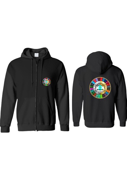 Oğuzlar Fermuarlı Kapşonlu Sweatshirt BLL1451