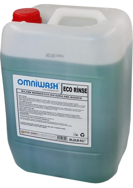 Eco Rinse Endüstriyel Bulaşık Makinesi Parlatıcısı 20 lt