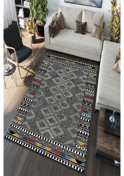 Cappio Kilim Desenli Gri Halı