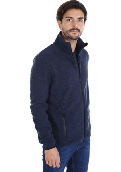Tam Fermuarlı Erkek Sweatshirt