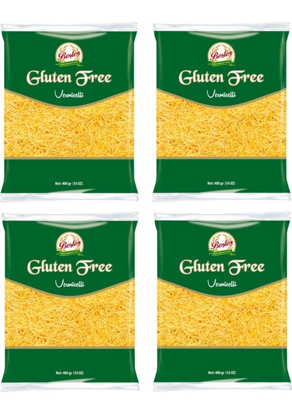 Glutensiz Tel Şehriye 400 gr 4 Adet Gluten Free