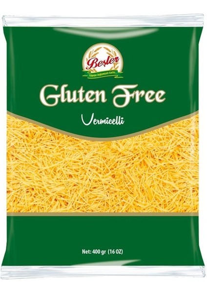 Glutensiz Tel Şehriye 400 gr 4 Adet Gluten Free