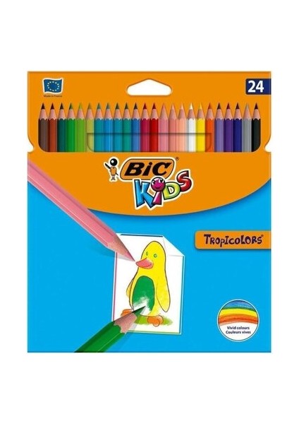 Kids Tropicolor Kuru Boya Kalemi 24 Renk
