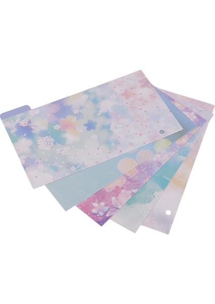2X5X A6 Soğuk Renkler Için Çiçek Baskı Sekmesi Dizin Scrapbooking Dizüstü Bilgisayarlar (Yurt Dışından) fiyatları