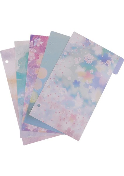 2X5X A6 Soğuk Renkler Için Çiçek Baskı Sekmesi Dizin Scrapbooking Dizüstü Bilgisayarlar (Yurt Dışından) modelleri