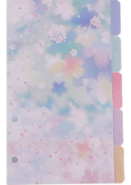 2X5X A6 Soğuk Renkler Için Çiçek Baskı Sekmesi Dizin Scrapbooking Dizüstü Bilgisayarlar (Yurt Dışından) indirimleri