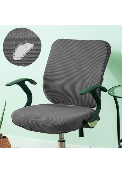 Streç Bilgisayar Sandalye Kapak Slipcover Döner Sandalye Kapak Döner Sandalye Kırmızı (Yurt Dışından)