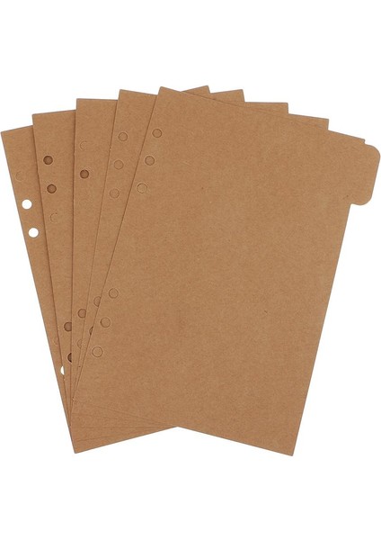 2x 5 Adet Kraft Planlayıcısı Günlüğü Sekmeli Dizin Bölücüler Sayfalar A5 Boyutu Sekmeler Brown ile (Yurt Dışından)