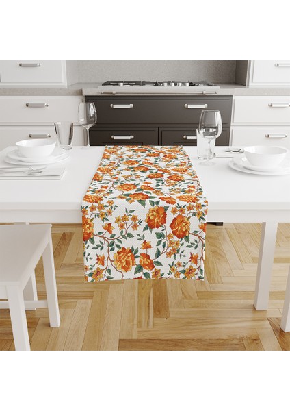 Orange Lotus Runner 140X45CM modelleri