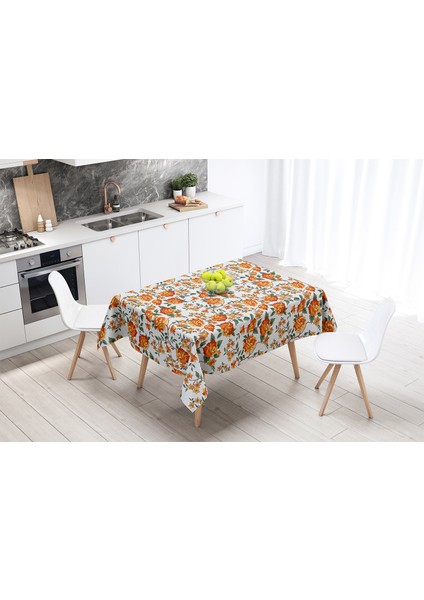 Orange Lotus Masa Örtüsü 160X220CM