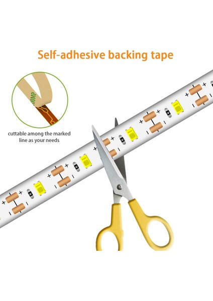 Uzaktan Kumandalı LED Şeritli Işık - Altın (Yurt Dışından) modelleri