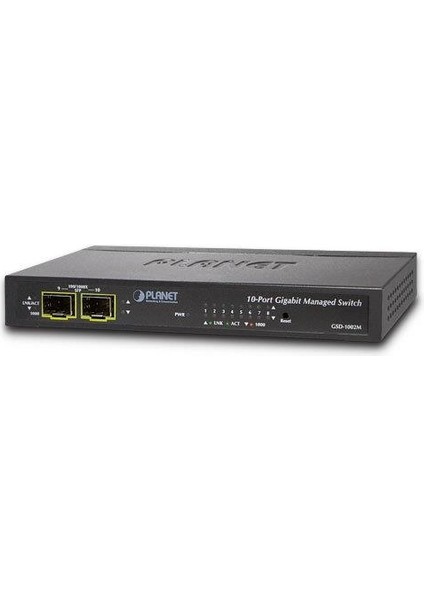 PL-GSD-1002M 8 Port 10/100/1000 2 Port 100/1000X Sfp Yönetilebilir Poe Switch