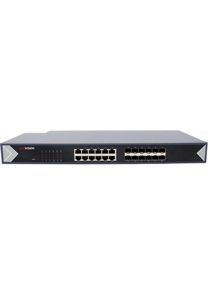 DS-3E0524TF 24 Portlu 12 Port RJ45 12 Port Fiber Yönetilemez L2 Gigabit Switch