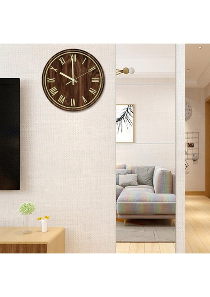 12 '' Modern Aydınlık Duvar Saati Git Olmayan Glow Ev Home Için Karanlık Sessiz (Yurt Dışından)