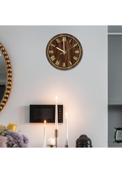 12 '' Modern Aydınlık Duvar Saati Git Olmayan Glow Ev Home Için Karanlık Sessiz (Yurt Dışından)