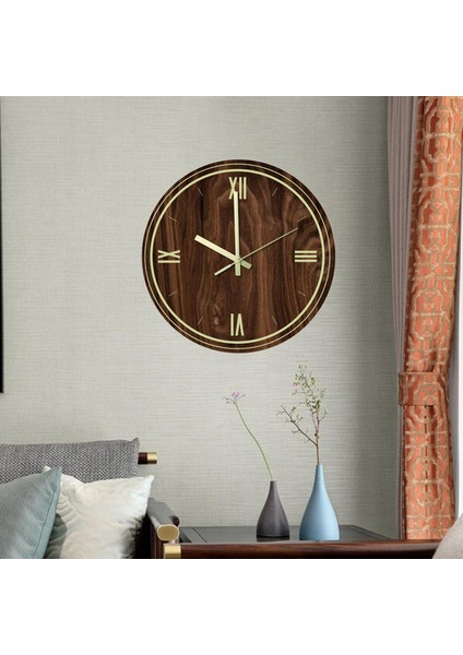 12 '' Modern Aydınlık Duvar Saati Git Olmayan Glow Ev Için Sessiz Ark Sessiz (Yurt Dışından)