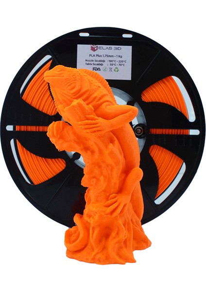 Pla Plus Filament 1.75 mm 1 kg Turuncu