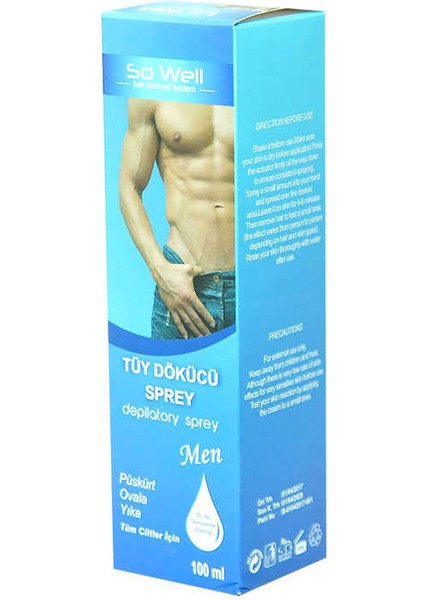 Tüy Dökücü Sprey 100ML - Erkekler Için fırsatları